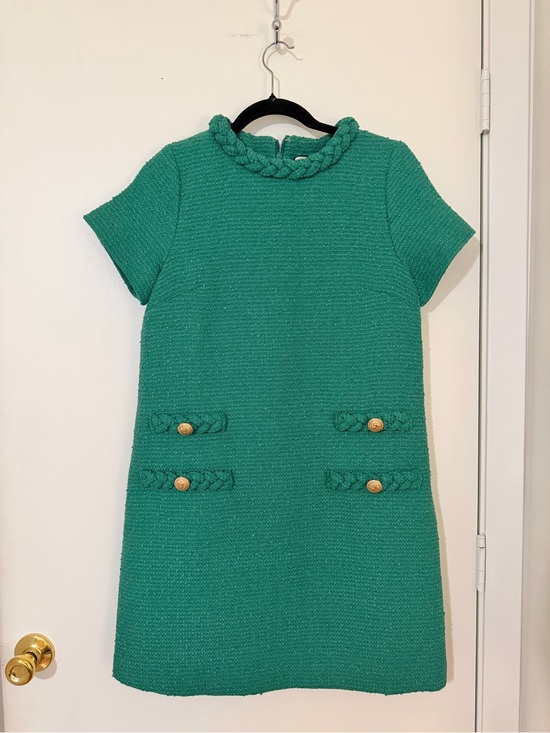 Tuckernuck Dresses & Skirts - Tuckernuck Tweed Jackie Shift Dress- emerald